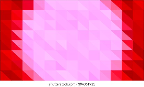 Pink and red polygonal background (grid style)