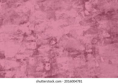 Pink red suede velvet fabric concrete effect wall design
