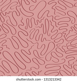 Pink & red swirls seamless vector pattern