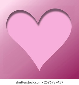 Pink and red various heart paper cut shapes. Vector design layout for cards, flyers, posters and invitations.
