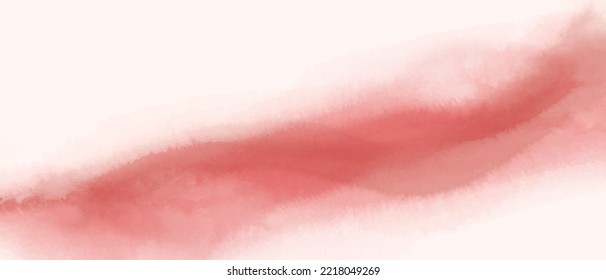 Pink, Red Watercolor Fluid Painting Vector Background Design. Dye Elegant Soft Splash Style. Alcohol Ink Imitation.