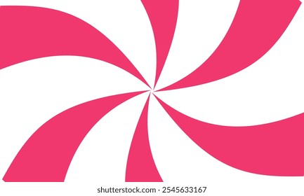 Cor-de-rosa vermelho branco espiral abstrato vórtice fundo. Papel de parede psicodélico. Fundo retrô. Ilustração vetorial