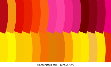Pink Red and Yellow Geometric Shapes Background Vector