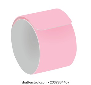 Pink  reflective handband. vector illustration