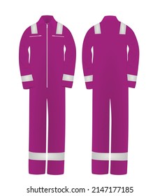 Uniforme reflectante rosa. ilustración vectorial