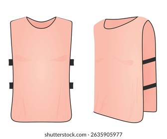 	
Pink reflective vest. vector illustration	