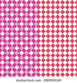 Pink repeat pattern.purple repeat pattern.two tone pattern for fabric or warping.