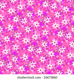 Pink repeating abstract flower background