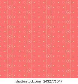 pink repetitive background. hand drawn squares and stripes. vector seamless pattern. geometric illustration. fabric swatch. wrapping paper. continuous design template for textile, home decor