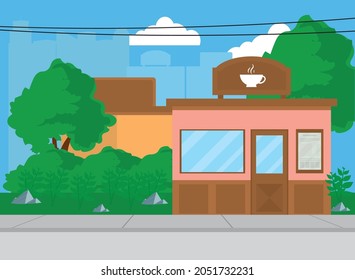 pink restaurant store at city