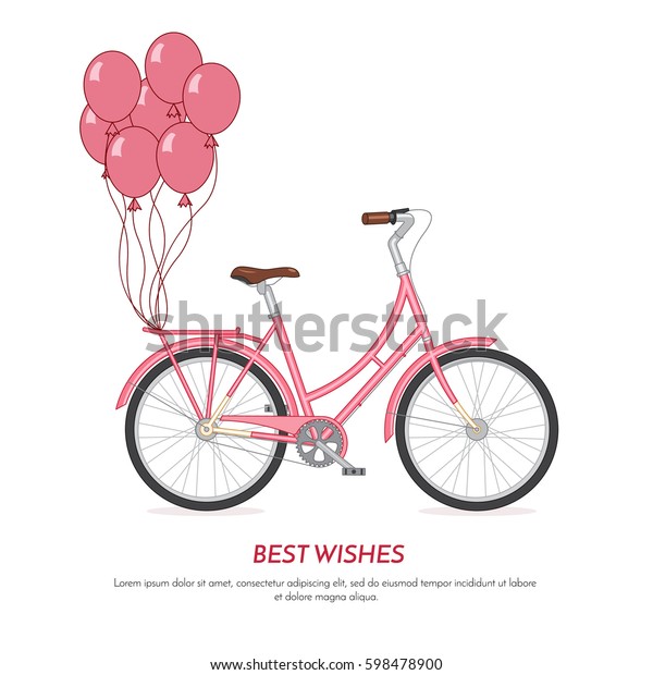 pink retro bike