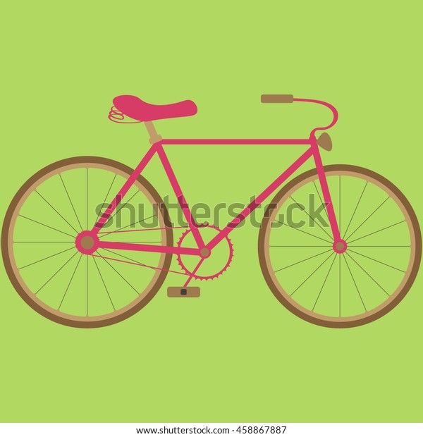 pink retro bike