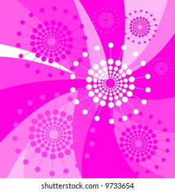 pink retro design