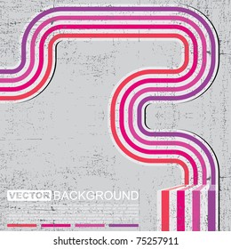Pink Retro grunge background - vector