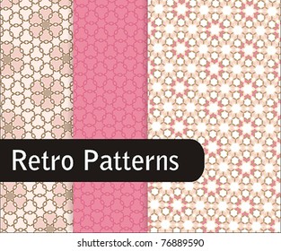 Pink Retro Pattern Set