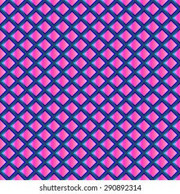 Pink rhombus abstract geometric background