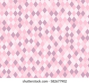 Pink rhombus abstract pattern. Abstract rhombus mosaic background.