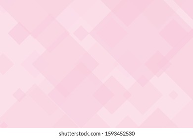 Pink rhombus on light background. Abstract card. Vector illustration, banner. Geometric line shape pattern. Vector card, banner. Colorful geometric background design. Pale backdrop.