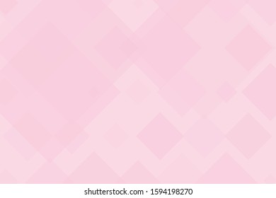 Pink rhombus on light background. Abstract card. Vector illustration, banner. Geometric line shape pattern. Vector card, banner. Colorful geometric background design. Pale backdrop.