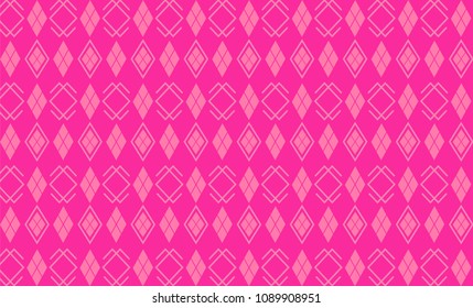 Pink rhombus vector pattern background. Pattern for make clothes and wallpaper. 