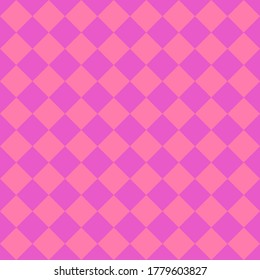 Pink rhombuses seamless pattern. Vector illustration.