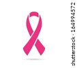 breast cancer ribbon heart