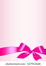 pink ribbon bow