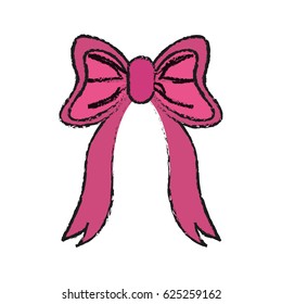 pink ribbon bow icon image