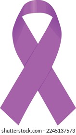 Pink ribbon for breast cancer awareness campaigns