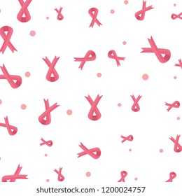pink ribbon breast cancer pattern