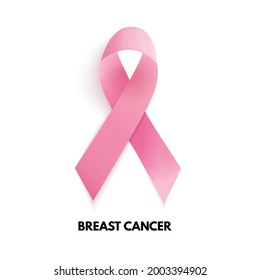 Pink Ribbon. Breast cancer sign. Vector Illustration EPS10