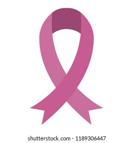 Pink ribbon cancer symbol