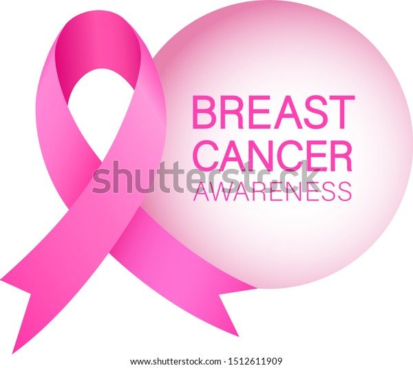 Pink Ribbon Circle Breast Cancer Awareness のベクター画像素材 ロイヤリティフリー