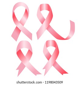 Pink Ribbon. Concept of Breast Cancer Awareness Ribbon
