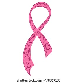 Pink Ribbon Day to fight against breast cancer with patterns