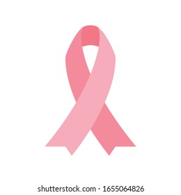 Pink ribbon design, World cancer day february four awareness campaign disease prevention and foundation theme Vector illustration