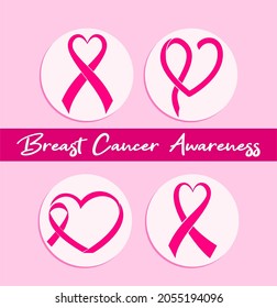 Pink Ribbon designs vector for Breast Cancer Awareness Month. Breast Cancer Survivor. Cancer Support Campaign. Fight Cancer