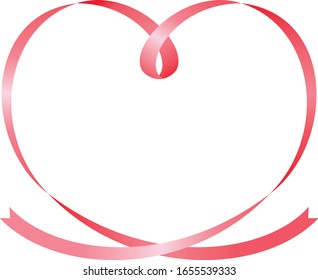 pink ribbon frame (vector illustration)