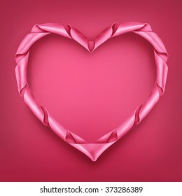 Heart-shaped ribbon Royalty Free Stock SVG Vector