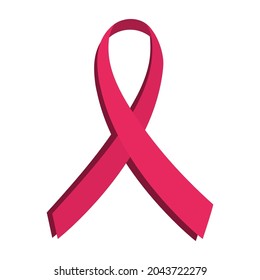 Pink Ribbon Icon Vector Png Design Breast Cancer Awareness And Medical Icon