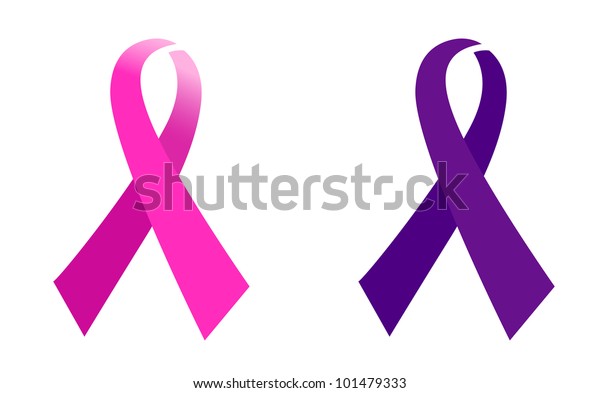 Pink Ribbon Set Isolated On White Stock Vector (Royalty Free) 101479333 ...