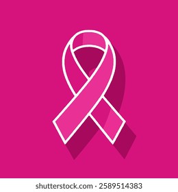 Pink ribbon symbol. world breast cancer day awareness month breast cancer concept.