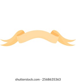 Pink ribbon for text. Vector ribbon isolated on white background. Royal ribbon for promotion design. Vector graphics of elements for text. Illustration
