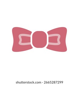 Ilustración de icono de Vector de cinta rosa.