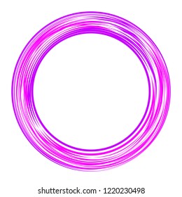 Pink Ring frame on isolated background