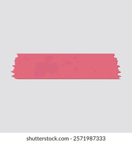 Pink Ripped Paper Banner Vector Illustration. Artistic pink ripped paper banner with textured edges. Great for creative projects or trendy designs