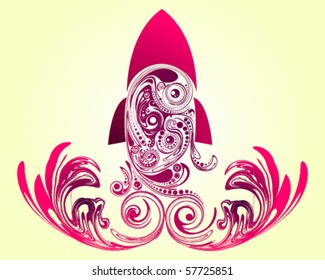 Pink rocket