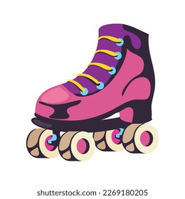 pink roller design over white