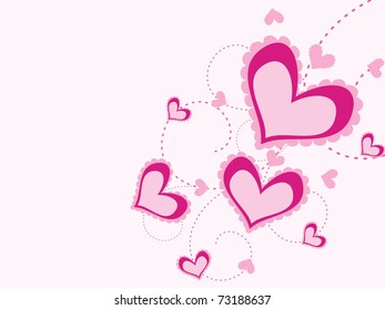 pink romantic design illustration for valentine day