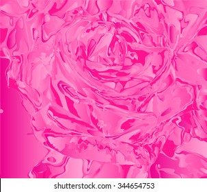 Pink rose abstract background. Vector